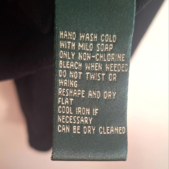 Ralph Lauren Black and White Polka Dot Womens Cardigan Pearl Button Silk Size 1X - Picture 7 of 7